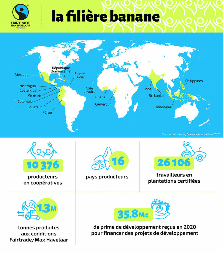 Bananes équitables dans le monde