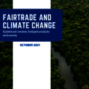 Fairtrade and Climate change: Systematic review, hotspot analysis and survey